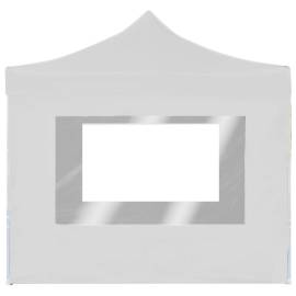 Cort de petrecere pliabil cu pereți, alb, 3 x 3 m, aluminiu, 7 image