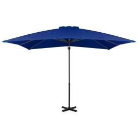 Umbrelă suspendată stâlp aluminiu, albastru azuriu, 250x250 cm, 3 image