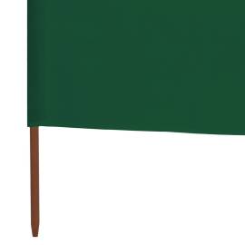 Paravan anti-vânt cu 3 panouri, verde, 400 x 160 cm, textil, 4 image