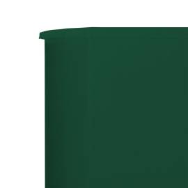Paravan anti-vânt cu 3 panouri, verde, 400 x 80 cm, textil, 4 image