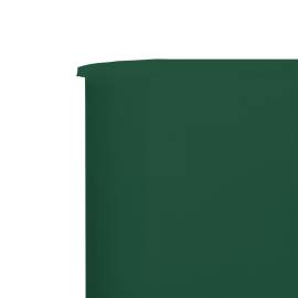 Paravan anti-vânt cu 6 panouri, verde, 800 x 120 cm, textil, 4 image