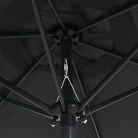 Umbrelă de soare, antracit, 200 x 211 cm, aluminiu, 2 image