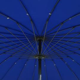 Umbrelă de soare de exterior, stâlp aluminiu, azuriu, 270 cm, 3 image