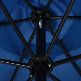 Umbrelă de soare de exterior cu stâlp metalic, azur, 300 cm, 5 image