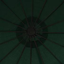 Umbrelă de soare suspendată, verde, 3 m, stâlp de aluminiu, 2 image