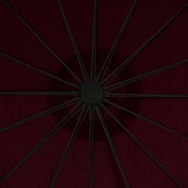 Umbrelă de soare suspendată, vișiniu, 3 m, stâlp de aluminiu, 2 image