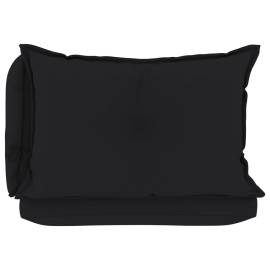 Perne de canapea din paleți, 3 buc., negru, material textil, 5 image