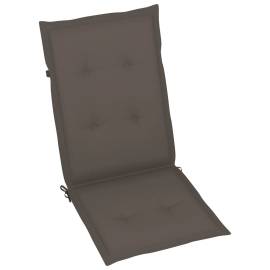 Perne scaun de grădină, 2 buc., gri taupe, 120x50x3 cm, 3 image