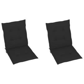 Perne scaun de grădină, 2 buc., negru, 100x50x3 cm, 2 image