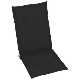 Perne scaun de grădină, 2 buc., negru, 120x50x3 cm, 3 image