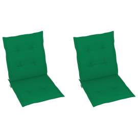Perne scaun de grădină, 2 buc., verde, 100x50x3 cm, 2 image