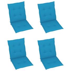 Perne scaun de grădină, 4 buc., albastru, 100x50x3 cm, 2 image
