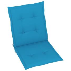 Perne scaun de grădină, 4 buc., albastru, 100x50x3 cm, 3 image