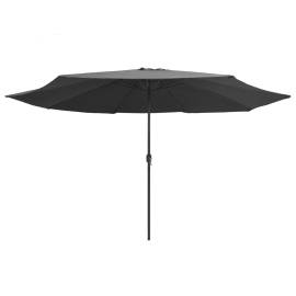 Umbrelă de soare de exterior, stâlp metalic, antracit, 400 cm, 3 image