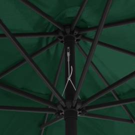 Umbrelă de soare de exterior, stâlp metalic, verde, 400 cm, 2 image