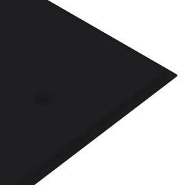 Pernă de bancă de grădină, negru, 150x50x3 cm, 4 image