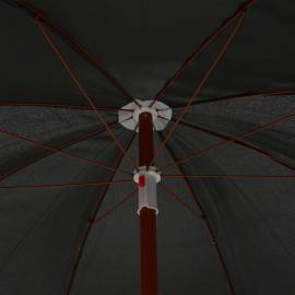 Umbrelă de soare cu stâlp din oțel, antracit, 240 cm, 2 image