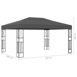 Pavilion, antracit, 3 x 4 m, material textil, 6 image