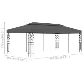 Pavilion, antracit, 3 x 6 m, 6 image