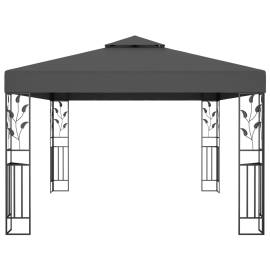 Pavilion cu acoperiș dublu, antracit, 3 x 4 m, 3 image