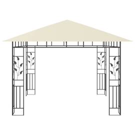 Pavilion cu plasă anti-țânțari, crem, 3x3x2,73 m, 180 g/m², 4 image