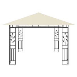 Pavilion cu plasă anti-țânțari, crem, 4x3x2,73 m, 180 g/m², 4 image