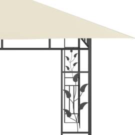 Pavilion cu plasă anti-țânțari, crem, 4x3x2,73 m, 180 g/m², 5 image