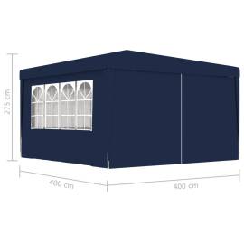 Cort de petrecere profesional cu pereți albastru 4x4 m 90 g/m², 8 image