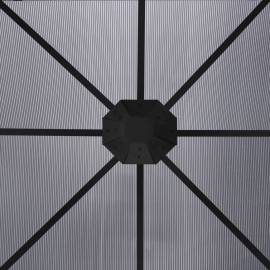 Pavilion cu perdele, antracit, 300 x 300 x 265 cm, 2 image