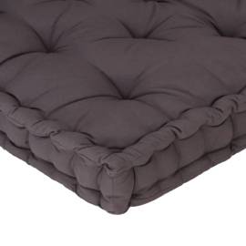 Pernă podea canapea din paleți, 120x80x10, antracit, bumbac, 6 image