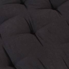 Pernă podea canapea din paleți, negru, 120 x 80 x 10 cm bumbac, 2 image