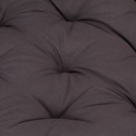 Pernă podea canapea din paleți antracit 120 x 40 x 7 cm bumbac, 2 image