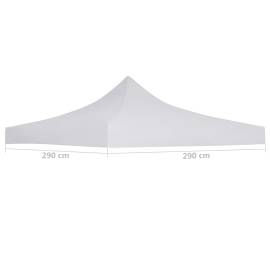 Acoperiș cort de petrecere, alb, 3 x 3 m, 4 image