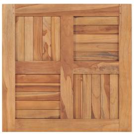 Blat de masă, 60 x 60 x 2,5 cm, lemn masiv de tec, 4 image