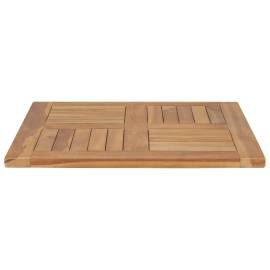 Blat de masă, 60 x 60 x 2,5 cm, lemn masiv de tec, 2 image