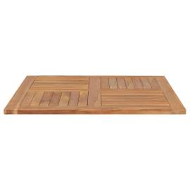 Blat de masă pătrată, 90 x 90 x 2,5 cm, lemn masiv de tec, 4 image