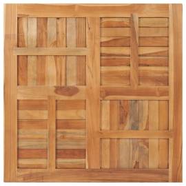 Blat de masă pătrată, 90 x 90 x 2,5 cm, lemn masiv de tec, 3 image