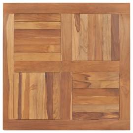 Blat de masă pătrat, 80 x 80 x 2,5 cm, lemn masiv de tec