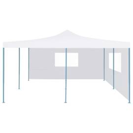 Pavilion pliabil cu 2 pereți laterali, alb, 5 x 5 m, 2 image