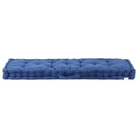 Pernă podea canapea din paleți, bleu, 120 x 40 x 7 cm, bumbac, 3 image
