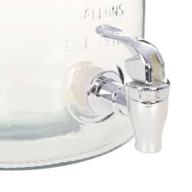 Dozator de apă xxl cu robinet, transparent, 8 l, sticlă, 4 image