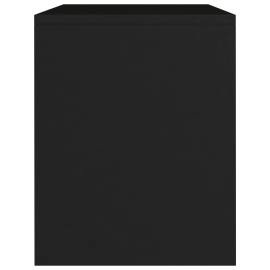 Noptieră, negru, 40 x 30 x 40 cm, pal, 5 image