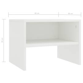 Noptiere, 2 buc., alb, 40 x 30 x 30 cm, pal, 7 image