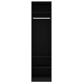 Șifonier, negru, 50x50x200 cm, pal, 6 image