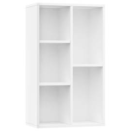 Bibliotecă/servantă, alb, 50x25x80 cm, pal, 2 image