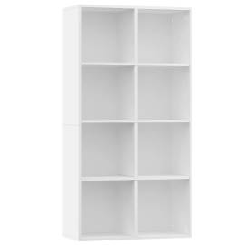 Bibliotecă/servantă, alb, 66x30x130 cm, pal, 2 image