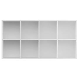 Bibliotecă/servantă, alb, 66x30x130 cm, pal, 9 image