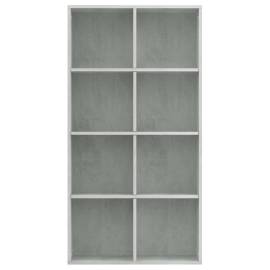 Bibliotecă/servantă, gri beton, 66x30x130 cm, pal, 6 image