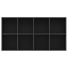 Bibliotecă/servantă, negru, 66x30x130 cm, pal, 9 image