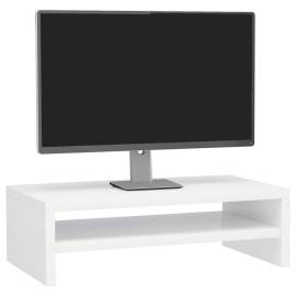 Suport monitor, alb foarte lucios, 42 x 24 x 13 cm, pal, 3 image